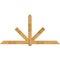 Ekena Millwork Kennewick Rough Sawn Timber Gable Bracket, Western Red Cedar, 108"W x 54"H x 4"D x 6"F, 12/12 Pitch GBW108X54X0406KEN00RWR - alternate 1